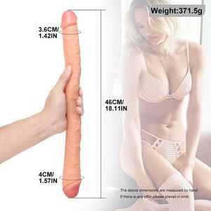 18'' Big Silicone Realistic Double Ended Dildo-ZhenDuo Sex Shop