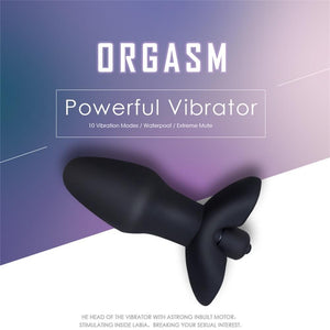 1PC Large Silicone Vibrating Butt Plug-ZhenDuo Sex Shop