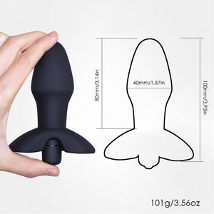1PC Large Silicone Vibrating Butt Plug-ZhenDuo Sex Shop