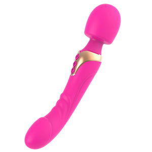 Powerful Dildos Vibrator Dual motor silicone large size Wand G-Spot Massager Sex Toy For Couple Clitoris Stimulator for Adults-dildo-ZhenDuo Sex Shop-Simple packaging (pink)-ZhenDuo Sex Shop