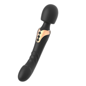 Powerful Dildos Vibrator Dual motor silicone large size Wand G-Spot Massager Sex Toy For Couple Clitoris Stimulator for Adults-dildo-ZhenDuo Sex Shop-Simple packaging (black)-ZhenDuo Sex Shop