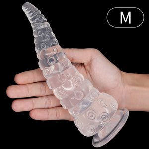 Octopus Tentacle Sucker Anal Plug Dilator Dildos Butt Plug Stimulator Prostate Massager Anal Sex Toy For Women Men Anus Expander-anal plug-ZhenDuo Sex Shop-Transparent (M)-ZhenDuo Sex Shop