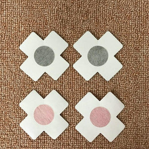3 Pairs/set Women's Sexy Ultra-thin Over-lasting Cloth StickersCross Silk Letter Print Sticker-ZhenDuo Sex Shop-white-3 pairs-ZhenDuo Sex Shop