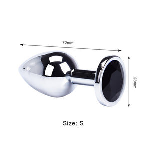 Fox Tail Anal Plug Butt Plug Metal Adult Products Anal Sex Toys for Woman Couples Men Adults Games Sex Shop Toys For Adults18-butt plug-ZhenDuo Sex Shop-Black crystal-ZhenDuo Sex Shop