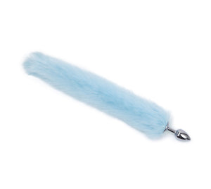 Fox Tail Anal Plug Butt Plug Metal Adult Products Anal Sex Toys for Woman Couples Men Adults Games Sex Shop Toys For Adults18-butt plug-ZhenDuo Sex Shop-Blue Fox tail-ZhenDuo Sex Shop