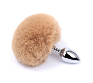 Fox Tail Anal Plug Butt Plug Metal Adult Products Anal Sex Toys for Woman Couples Men Adults Games Sex Shop Toys For Adults18-butt plug-ZhenDuo Sex Shop-Brown Rabbit tail-ZhenDuo Sex Shop