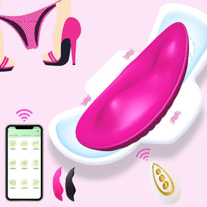 Butterfly Wearable Vibrator Wireless APP Remote Panties Dildo Vibrator for Women Clitoral Stimulator Massage Erotic Sex Toys-vibrator-ZhenDuo Sex Shop-ZhenDuo Sex Shop