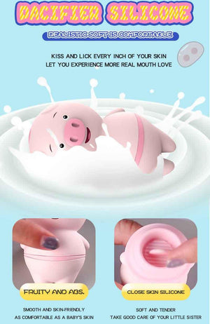 Lilo Clitoral Licking Sucking Tongue Pig Vibrator-ZhenDuo Sex Shop