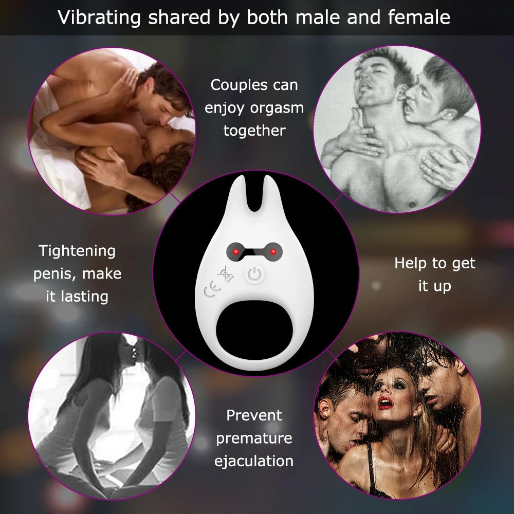 Couple Rings Vibrator Cockring Penis Cock Ring On For Man Delay Ejacul ZhenDuo Sex Shop Couple Rings Vibrator Cockring Penis Cock Ring On For Man Delay Ejacul ZhenDuo Sex Shop