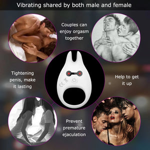 Couple Rings Vibrator Cockring Penis Cock Ring On For Man Delay Ejaculation Sex Toys For Men Penisring Toys For Adults 18-vibrator-ZhenDuo Sex Shop-ZhenDuo Sex Shop