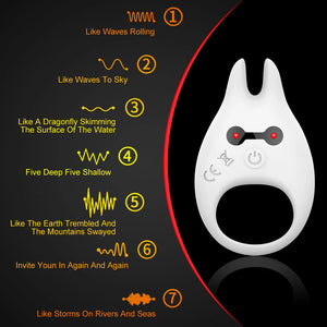 Couple Rings Vibrator Cockring Penis Cock Ring On For Man Delay Ejaculation Sex Toys For Men Penisring Toys For Adults 18-vibrator-ZhenDuo Sex Shop-ZhenDuo Sex Shop