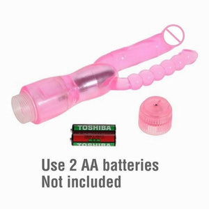 Dual Penetrator Vibe with Anal Beads-ZhenDuo Sex Shop