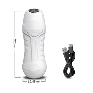 2022 Automatic Male Masturbator Vibration Blowjob Sucking Machine Silicone Vagina Masturbation Cup Sex Toys Adult Goods for Men-masturbator-ZhenDuo Sex Shop-FJB09-White-ZhenDuo Sex Shop