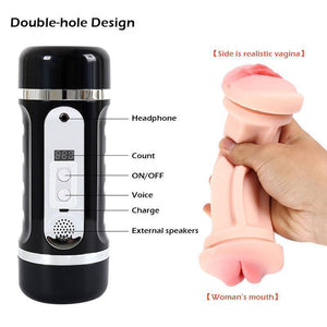 Automatic Smart Pussy Stroker Vibrating Male Masturbator Cup-ZhenDuo Sex Shop