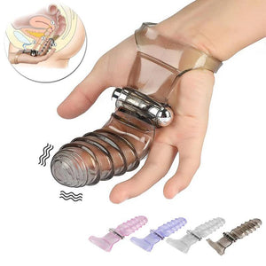 G-Spot Massager Female Finger Masturbator Sleeve Vibrator-ZhenDuo Sex Shop