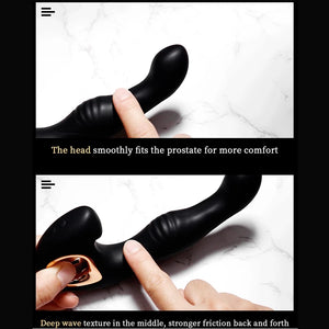 Jeusn Rolling & Vibrating Male Prostate Massage Remote Control Butt Plugs G-Spot Stimulate-prostate massager-ZhenDuo Sex Shop-ZhenDuo Sex Shop