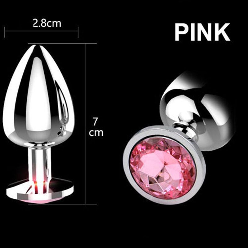 JiuAi Crystal Diamond Steel Anal Plug 3 Sizes ZhenDuo Sex Shop JiuAi Crystal Diamond Steel Anal Plug 3 Sizes ZhenDuo Sex Shop