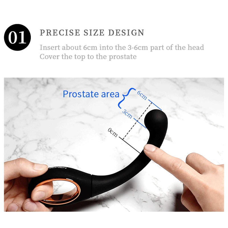 Jeusn Male Prostate Massager Anal Dildo Butt Plug G Spot Prostata Stimulator-dildo-ZhenDuo Sex Shop-ZhenDuo Sex Shop