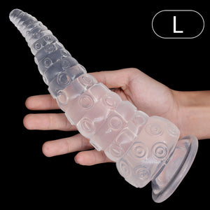 Octopus Tentacle Sucker Anal Plug Dilator Dildos Butt Plug Stimulator Prostate Massager Anal Sex Toy For Women Men Anus Expander-anal plug-ZhenDuo Sex Shop-Transparent (L)-ZhenDuo Sex Shop