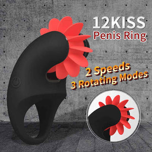 Otouch 12 Kiss Vibrating Penis Ring with Oral Licking Tongue-penis ring-ZhenDuo Sex Shop-ZhenDuo Sex Shop