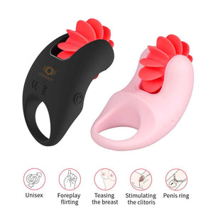 Otouch 12 Kiss Vibrating Penis Ring with Oral Licking Tongue-penis ring-ZhenDuo Sex Shop-ZhenDuo Sex Shop