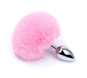Fox Tail Anal Plug Butt Plug Metal Adult Products Anal Sex Toys for Woman Couples Men Adults Games Sex Shop Toys For Adults18-butt plug-ZhenDuo Sex Shop-Pink Rabbit tail-ZhenDuo Sex Shop