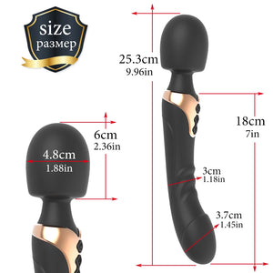 Powerful Dildos Vibrator Dual motor silicone large size Wand G-Spot Massager Sex Toy For Couple Clitoris Stimulator for Adults-dildo-ZhenDuo Sex Shop-ZhenDuo Sex Shop