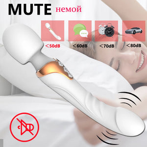 Powerful Dildos Vibrator Dual motor silicone large size Wand G-Spot Massager Sex Toy For Couple Clitoris Stimulator for Adults-dildo-ZhenDuo Sex Shop-ZhenDuo Sex Shop