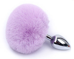 Fox Tail Anal Plug Butt Plug Metal Adult Products Anal Sex Toys for Woman Couples Men Adults Games Sex Shop Toys For Adults18-butt plug-ZhenDuo Sex Shop-Purple Rabbit tail-ZhenDuo Sex Shop