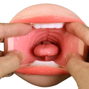 Realistic 3D Oral Vaginal Anal Male Masturbator Cup-ZhenDuo Sex Shop