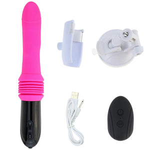 Automatic Telescopic Thrusting Dildo Sex Machine Remote Control Vibrator-ZhenDuo Sex Shop-ZhenDuo Sex Shop