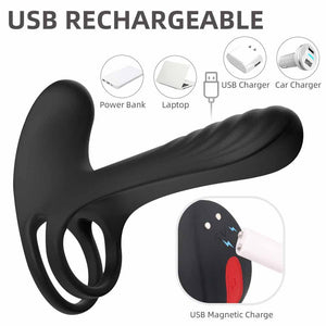 S-HANDE Penis Ring Delay Ejaculation Couple Vibrator-ZhenDuo Sex Shop