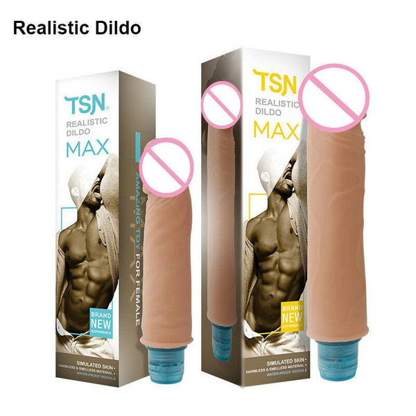 Female Silicone Realistic Dildo Vibrator G-spot Stimulator-ZhenDuo Sex Shop