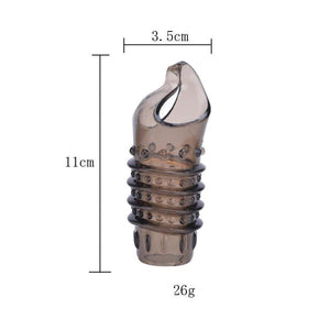 Silicone Reusable Penis Sleeve Delayed Ejaculation Chastity-ZhenDuo Sex Shop