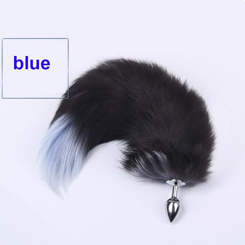 Anal Stainless Steel Fox Tail Butt Plug-ZhenDuo Sex Shop