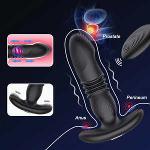 Telescopic Vibrating Butt Plug Anal Vibrator Wireless Remote Sex Toys for Women Ass Anal Dildo Prostate Massager Men Buttplug-anal plug-ZhenDuo Sex Shop-ZhenDuo Sex Shop