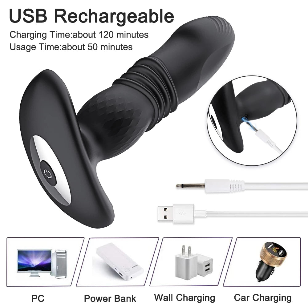 Telescopic Vibrating Butt Plug Anal Vibrator Wireless Remote Sex Toys ZhenDuo Sex Shop Telescopic Vibrating Butt Plug Anal Vibrator Wireless Remote Sex Toys ZhenDuo Sex Shop