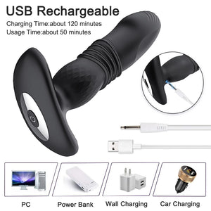 Telescopic Vibrating Butt Plug Anal Vibrator Wireless Remote Sex Toys for Women Ass Anal Dildo Prostate Massager Men Buttplug-anal plug-ZhenDuo Sex Shop-ZhenDuo Sex Shop