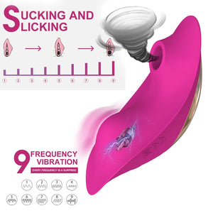 Wearable Sucking Vibrator 9 Mode Remote Control Sucker Vibrator Vagina Clitoris Stimulator Double motor Oral Sex Toys for Women-vibrator-ZhenDuo Sex Shop-ZhenDuo Sex Shop