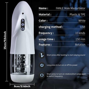 FanLe Automatic Rotation Masturbator Handsfree Stroker-masturbator-ZhenDuo Sex Shop-ZhenDuo Sex Shop