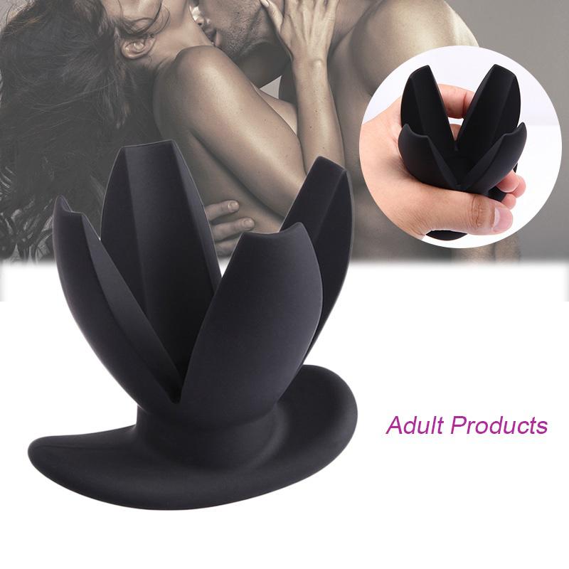 Silicone Flower Opening Hollow Butt Plug Expander for Men Woman Adult ZhenDuo Sex Shop Silicone Flower Opening Hollow Butt Plug Expander for Men Woman Adult ZhenDuo Sex Shop