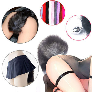 Fox Tail Anal Plug Butt Plug Metal Adult Products Anal Sex Toys for Woman Couples Men Adults Games Sex Shop Toys For Adults18-butt plug-ZhenDuo Sex Shop-ZhenDuo Sex Shop