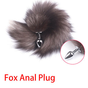 Fox Tail Anal Plug Butt Plug Metal Adult Products Anal Sex Toys for Woman Couples Men Adults Games Sex Shop Toys For Adults18-butt plug-ZhenDuo Sex Shop-ZhenDuo Sex Shop