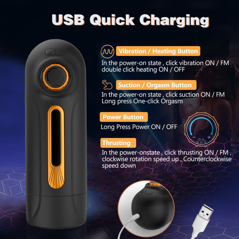 Unimat Male Masturbator Automatic With Powerful Vibrating & Thrusting   ZhenDuo Sex Shop