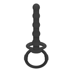 Silicone Strap-on Anal Beads Plug with Cock Ring-ZhenDuo Sex Shop-ZhenDuo Sex Shop
