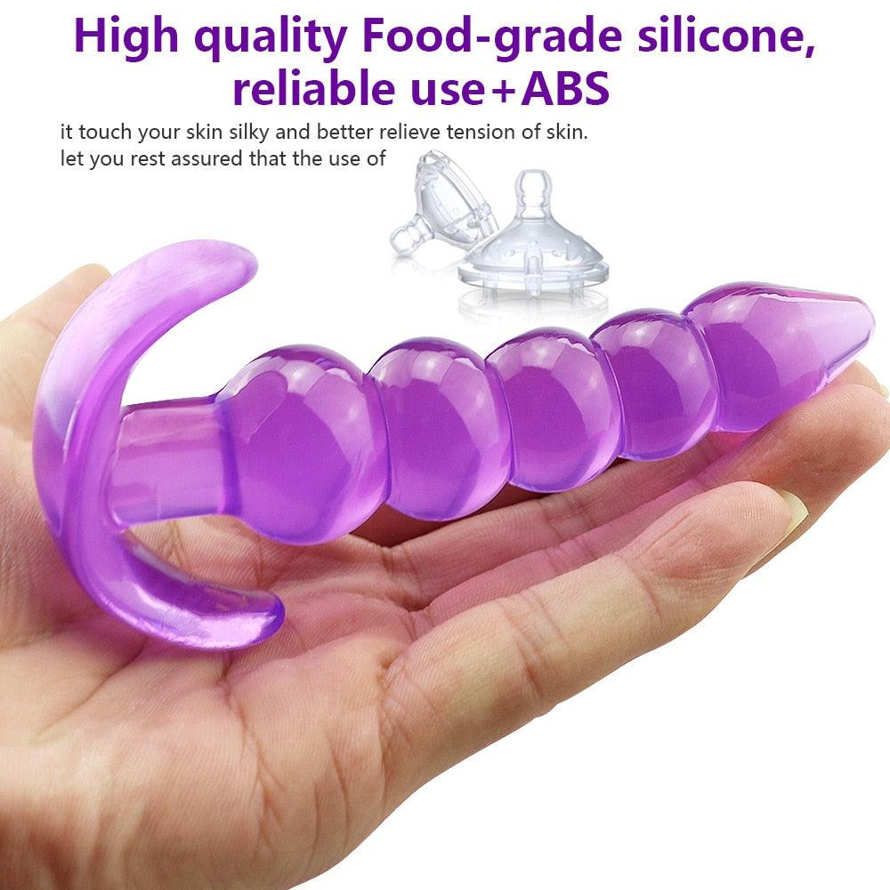 Anal Beads Jelly Anal Butt Plug ZhenDuo Sex Shop Anal Beads Jelly Anal Butt Plug ZhenDuo Sex Shop