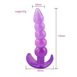 Anal Beads Jelly Anal Butt Plug-ZhenDuo Sex Shop