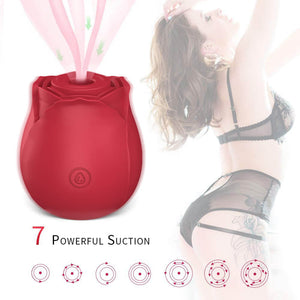 Omysky Rose Shape Vagina Sucking Vibrator Intimate Nipple Sucker Oral Licking Clitoris Stimulation-vibrator-ZhenDuo Sex Shop-ZhenDuo Sex Shop